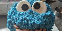 Cookie Monster smashcake