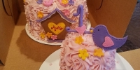 Bird and Birdhouse Mini Cake