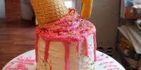 Ice Cream Cone & Sprinkles Smashcake