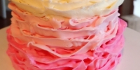 Pink Ombre Ruffles Smashcake