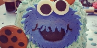 cookie monster smashcake